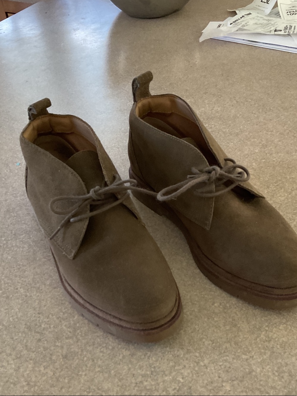 Hush Puppies Olive Suede Chukka Boots